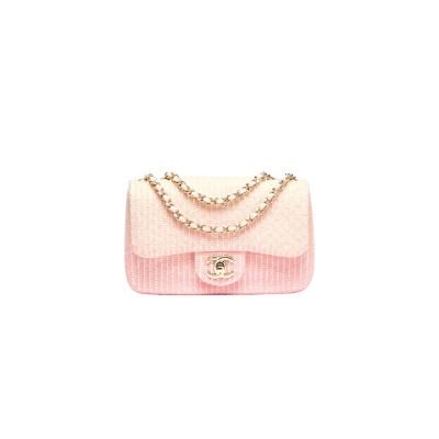 CHANEL MINI FLAP BAG GLASS BEADS (21*14*8cm) 